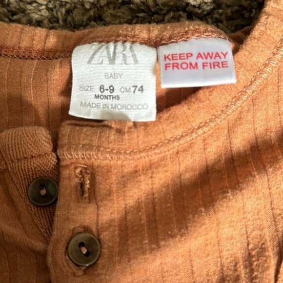 Zara Baby Boy Bundle 6-9 Months Denim Knit Sweater Long Sleeve NWT Shorts - Picture 12 of 12